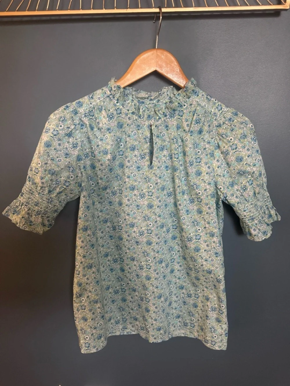 J.‎ Crew x Liberty London Puff-sleeve Amelie Floral Blouse Top